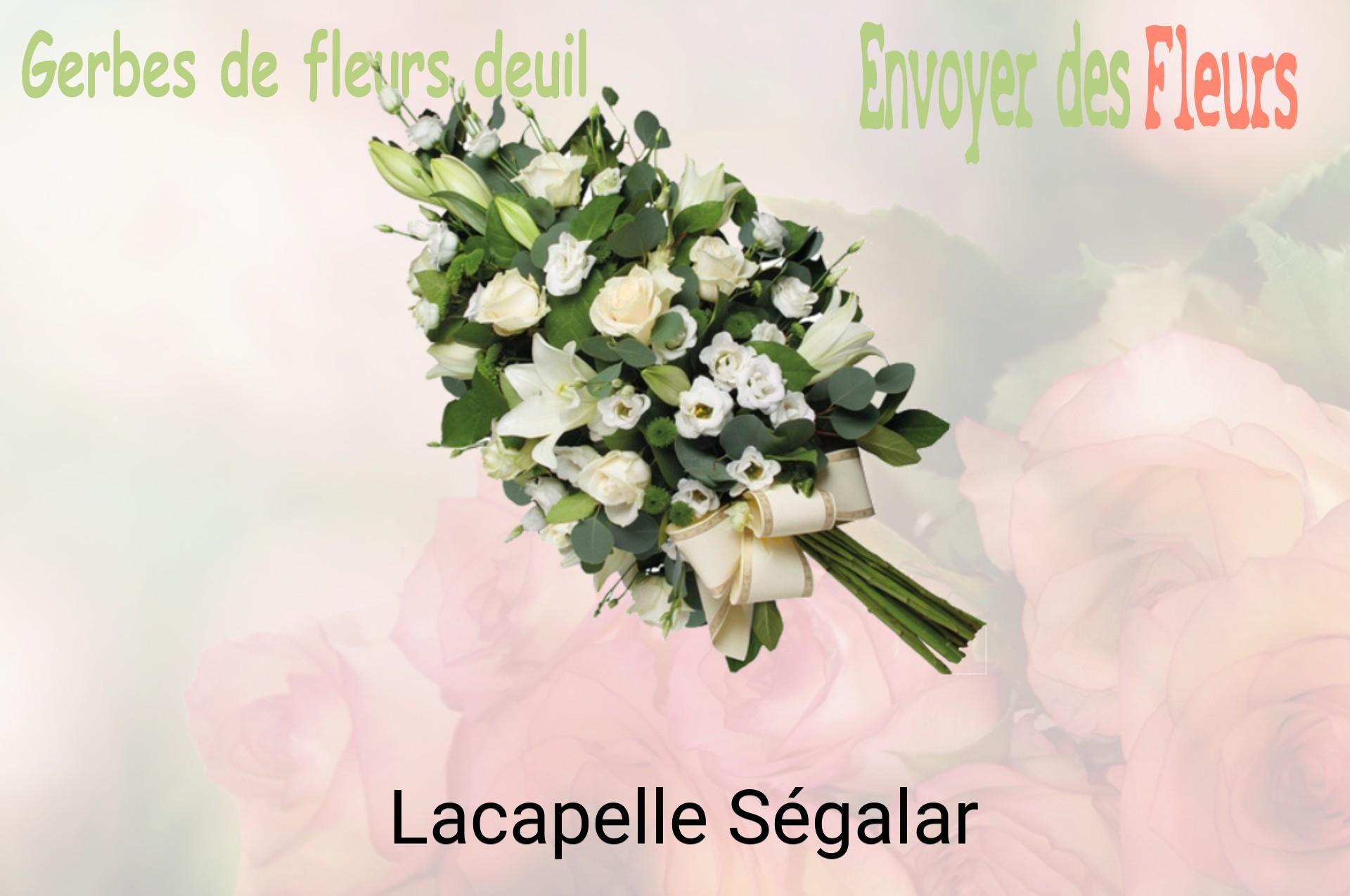 Gerbe de fleurs de deuil livrée à Lacapelle-Ségalar